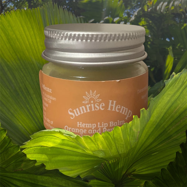 Hemp  Balm for Lips  - Orange and Peppermint 15ml
