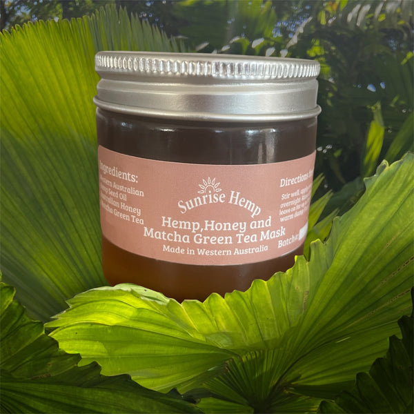 Hemp Mask with Honey and Matcha Green Tea